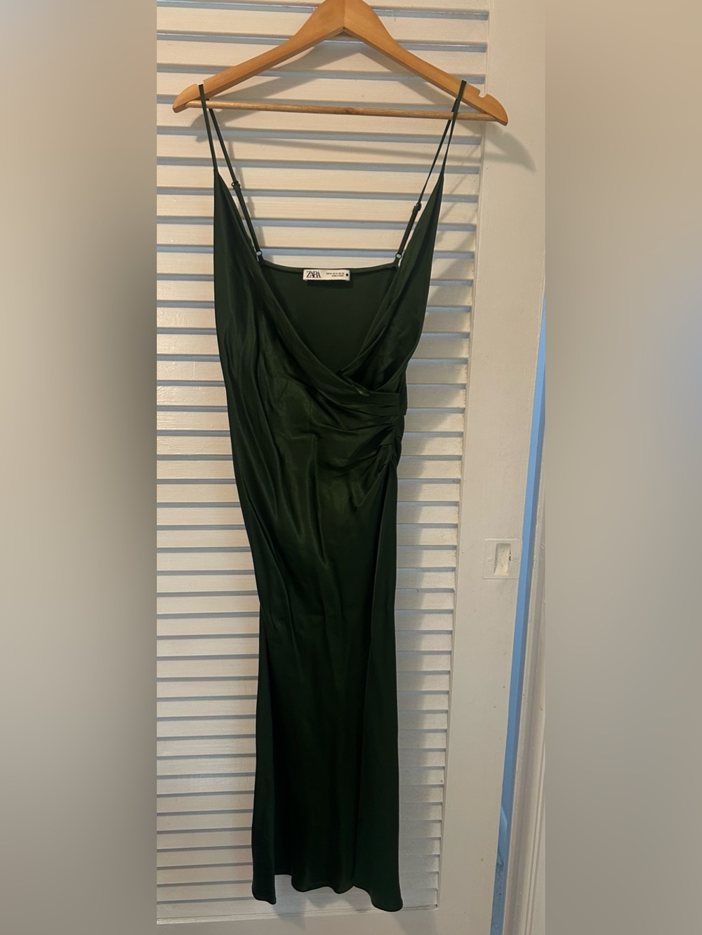Zara Women's Deep Green Maxi Dress